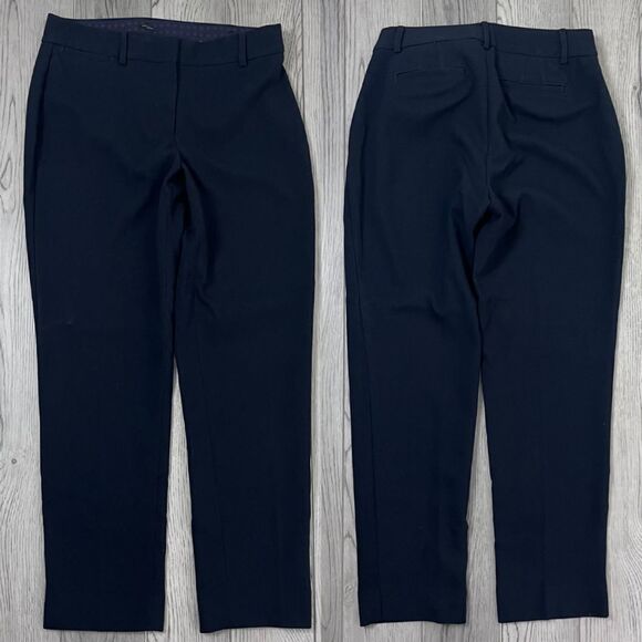 Talbots Hampshire Curvy Women Size 6 Black High Rise Straight Leg Pants Trouser - Picture 1 of 10